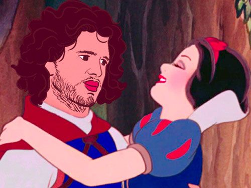 ♫ Someday my
prince
Jon Snow will come. ♫
Jon Snow is a prince in our eyes already and we’re pretty sure the Disney princesses would not object to spending a little one-on-one time with him, ...